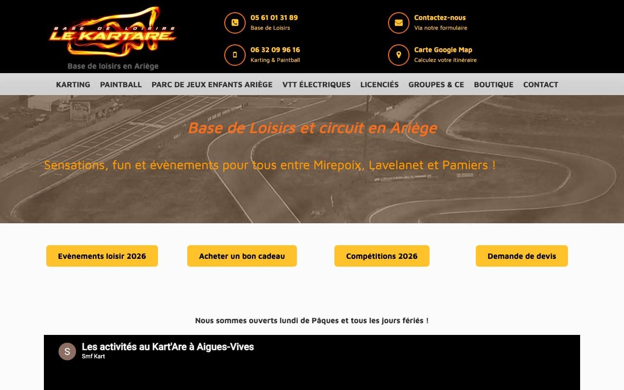 CIRCUIT DE KARTING LE KARTARE AIGUES VIVES