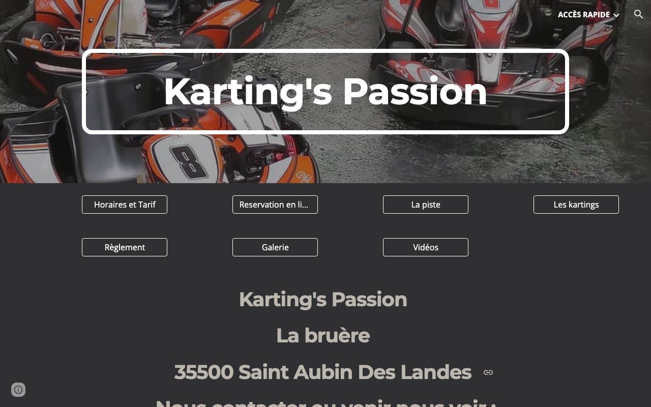 KARTING’S PASSION SAINT AUBIN DES LANDES (SUR RDV)