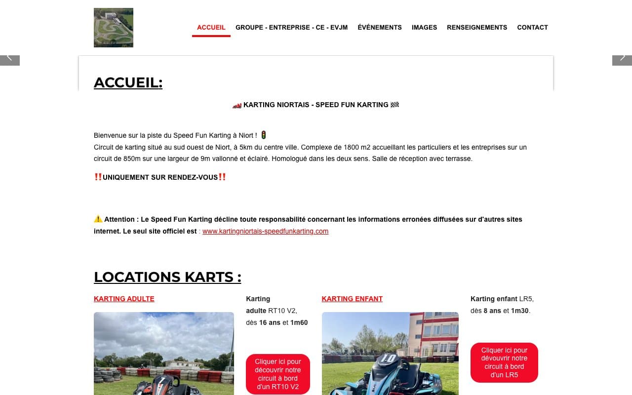 SPEED FUN KARTING, KARTING NIORTAIS